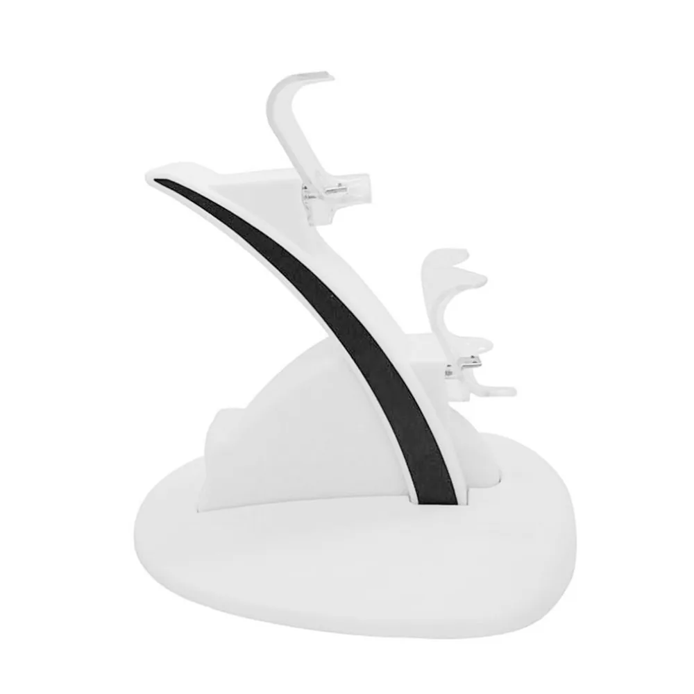 Светодиодный Micro USB двойной док-станция зарядное устройство Подставка Белый для Playstation 4 для PS 4 тонкий контроллер с usb-кабелем