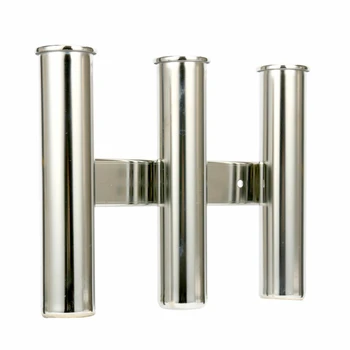 

3 Link Rack Marine Fishing Pod Accessories 29*22 cm Stainless Steel Boat Rod Holder