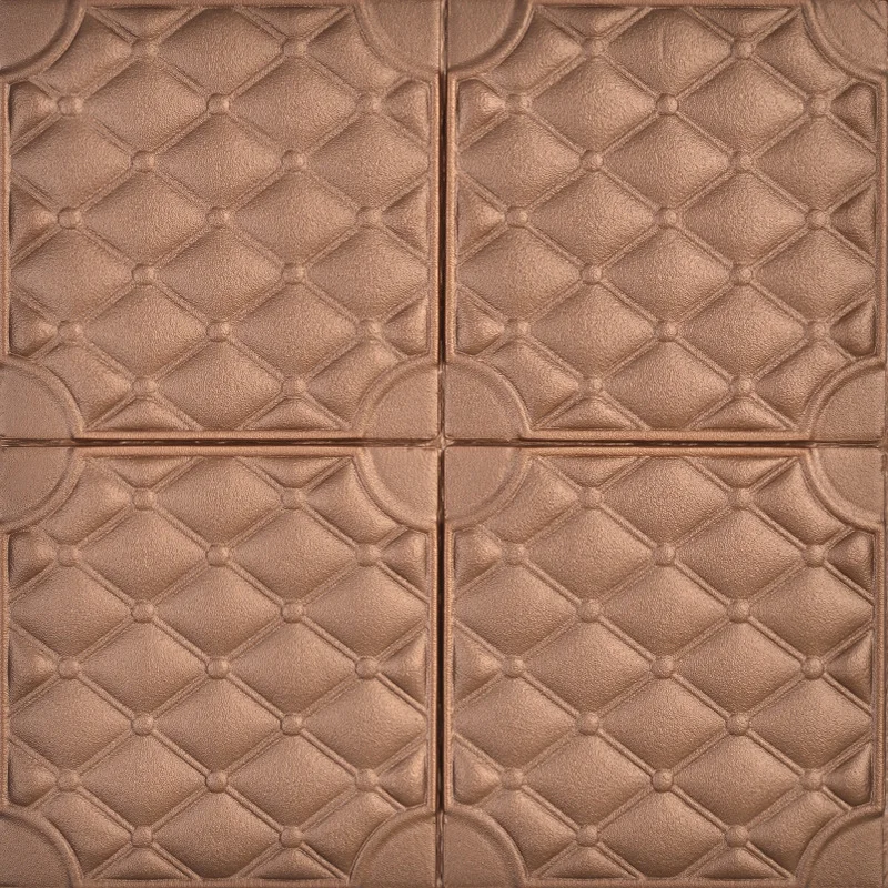 70cmx70cmx2 3d трёхмерные настенные наклейки, самоклеящиеся обои для спальни, пенопластовые настенные украшения для ванной комнаты, водонепроницаемые поролоновые настенные наклейки - Цвет: 70cmx70cmx2