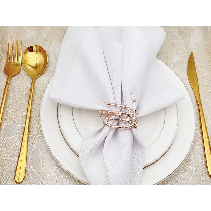 6Pc Mesh Flower Napkin Ring Buckle Hotel Restaurant Wedding Party Table Decor US 