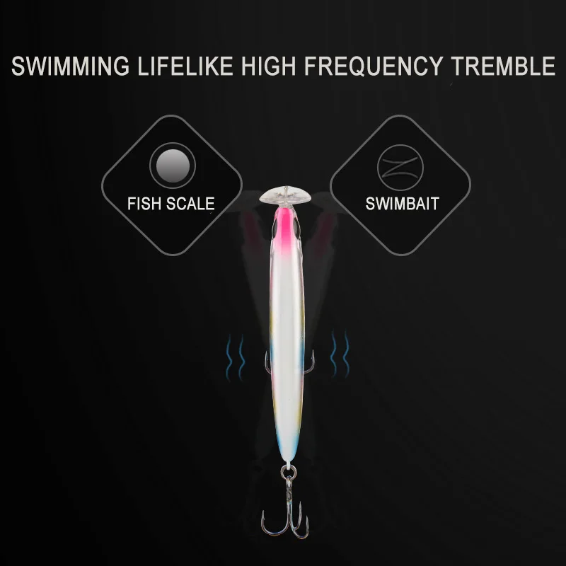 Bassland Long Casting Minnow pencil Lure Bulldoz Sinking Baits Artificial Bait Stickbait Fishing Lure Sea Fishing Bluefish Trout