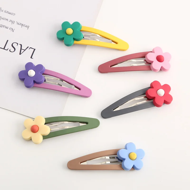 

2019 New Hair Clips For Women Cute Flower Hair Clip For Girl Metal Fashion Hairpins For Hair Tie Kids Hair Accessories For Women