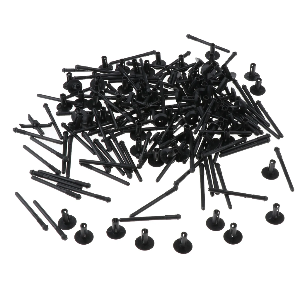 200 Pack Blind Rivet,Fender Flare & Rocker Moulding Clip,Bumper Shield Retainer Clip Assortment