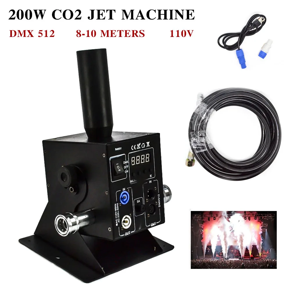 Single Pipe Co2 Jet Machine Stage Smog Maker Cannon DMX512 Control 8-10 Meters Height Bar Wedding Party Disco Show | Инструменты