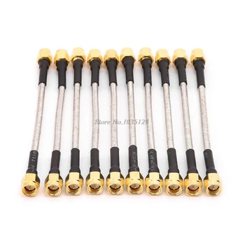 

10pcs SMA Male To SMA Male RG402 Pigtail Cable 10cm Semi-rigid Connector Coaxial Cables Dropship