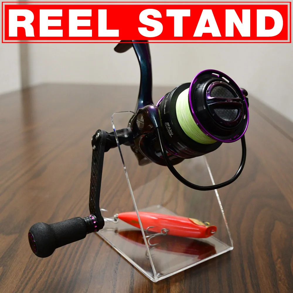 Spinning Fishing Reel Spool Wheel Acrylic Display Stand Shelf Holder Support Rack Gear Storage Decoration | Спорт и развлечения