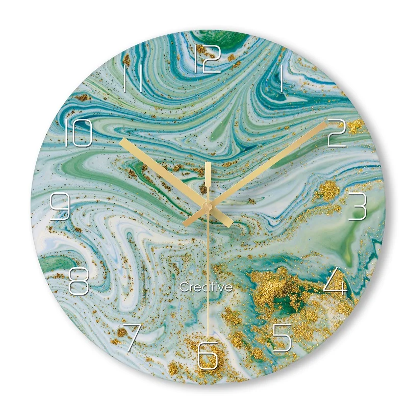 Nordic Silent Wall Clock Modern Design Creative Side Modern Unique Wall Clocks Watch Kids Reloj Cocina Home Decoration YY60WC - Color: style8