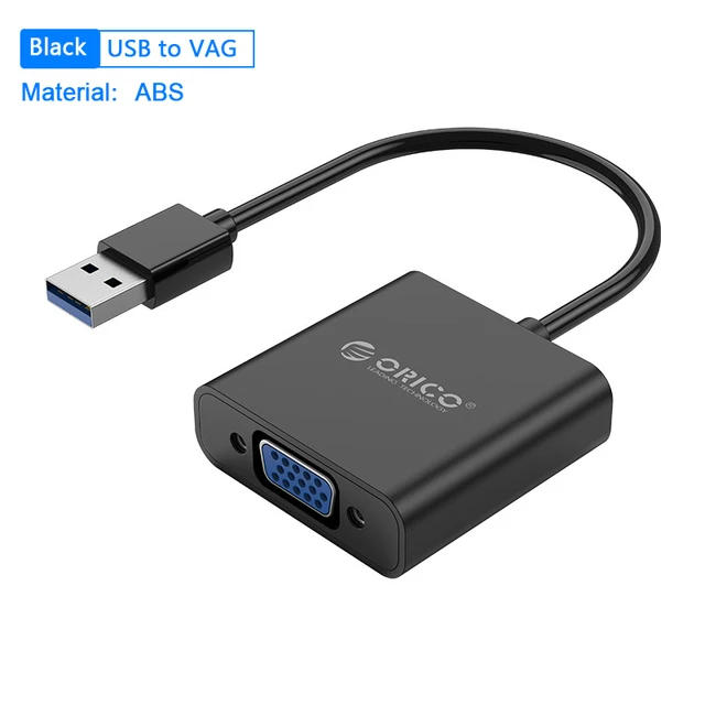 ORICO USB 3.0 to HDMI-Compatible Adapter 1080P HD VGA Cable Game TV Projector Audio Video Converter USB HUB For MacBook Laptop USB to Vag ABS
