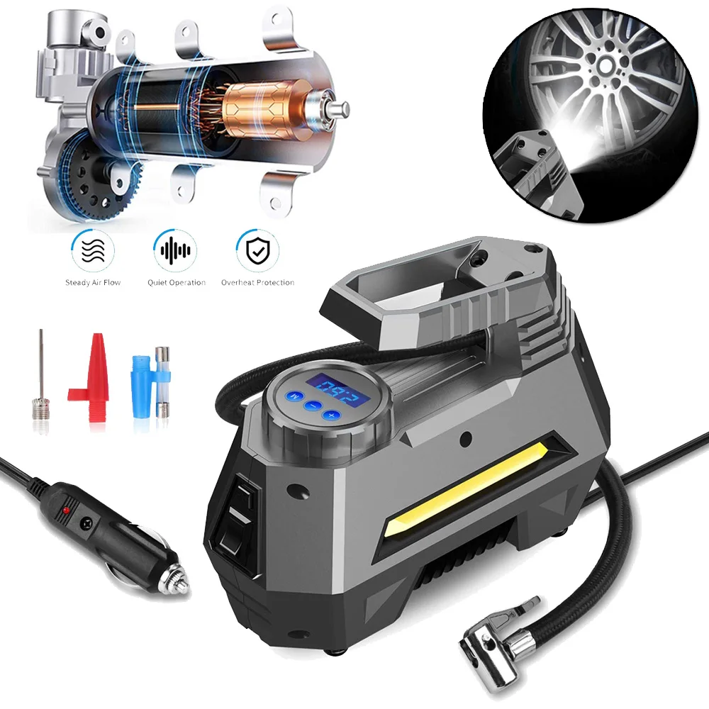 

Portable Air compressor Tire Wheel ATV Jeeps Motorcycles Bicycles bike 1pc Supply