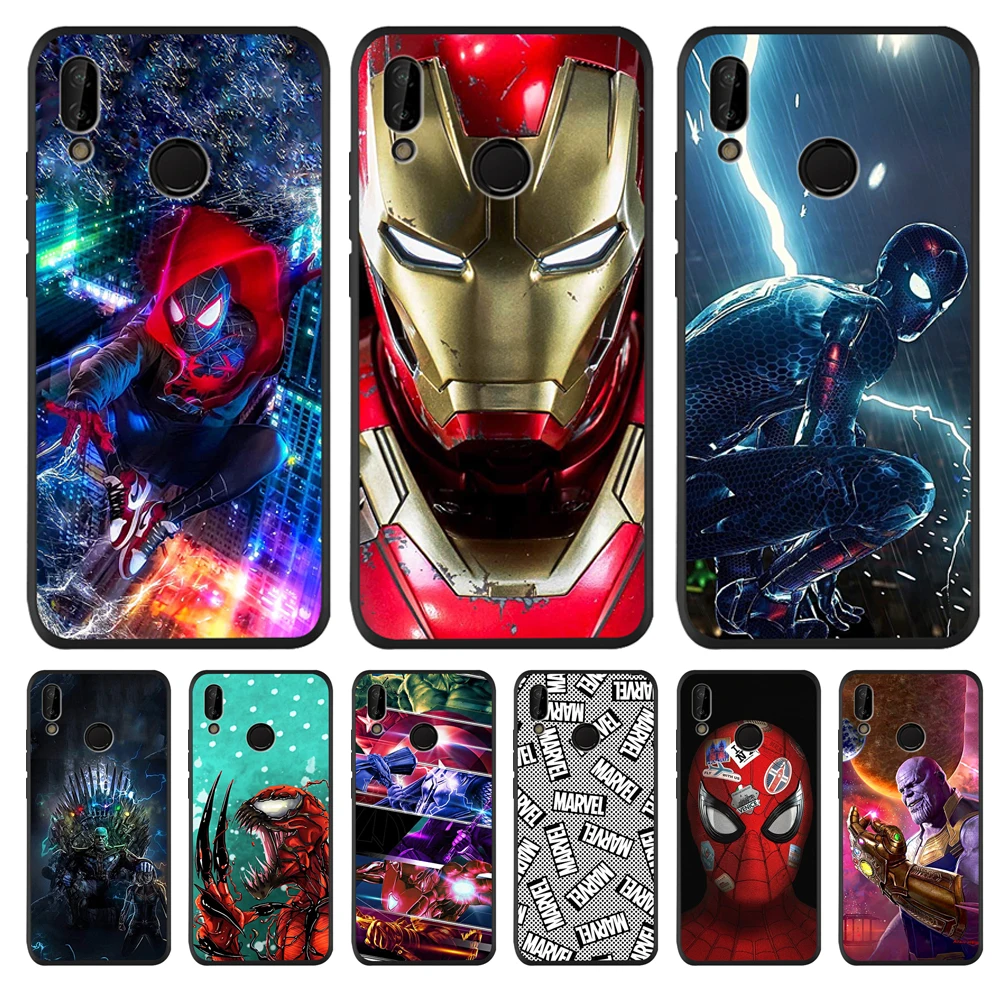 

Marvel Avengers For Huawei P8 P10 P20 P30 Mate 10 20 Honor 8 8X 8C 9 V20 20i 10 Lite Plus Pro Case Cover Coque Etui Funda capa