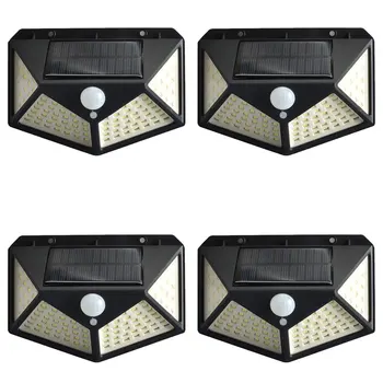 

3 Modes Solar Light Outdoor 100 LED Solar Lamp Powered Sunlight Waterproof PIR Motion Sensor Street Light for Garden Decoration