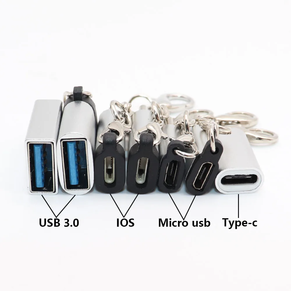 Для iPhone, чтобы Тип C адаптер Micro usb-конвертер для зарядки micro usb к Тип-c/usb3.0 конвертер для Xiaomi huawei