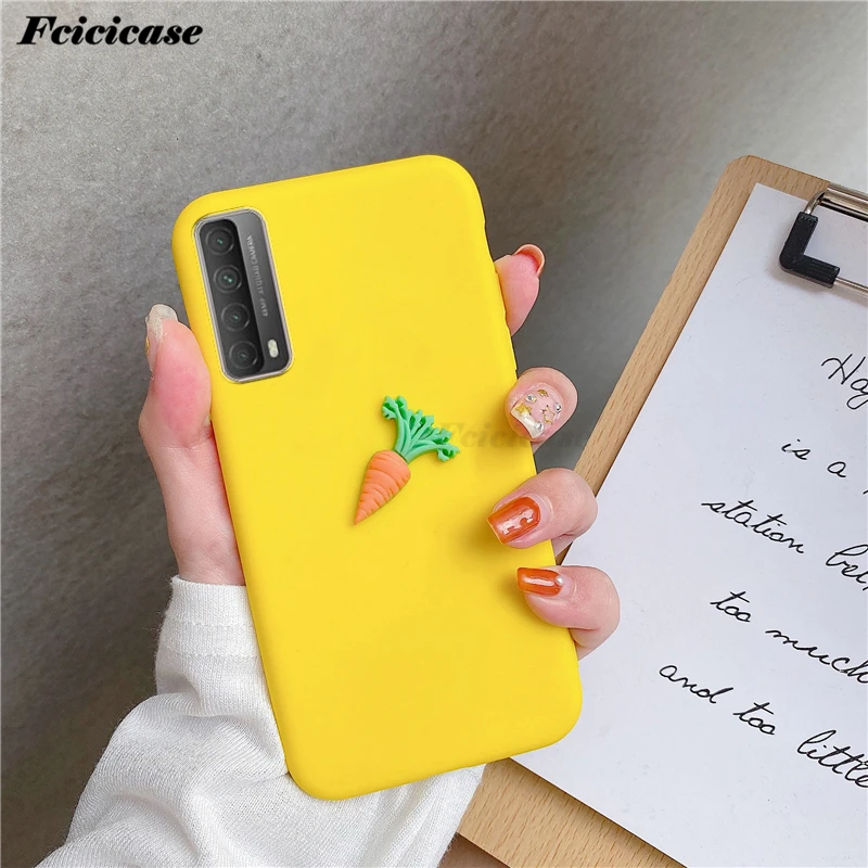 Y7a 3d Fruit Silicone Case For Huawei P Smart 2021 Cover Soft ...