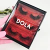 Wholesale 3 Pair Eyelashes Packaging Boxes Customize Logo Fake 3d Mink Lashes Package Empty Rectangle Fluffy Mink Lashes case 2