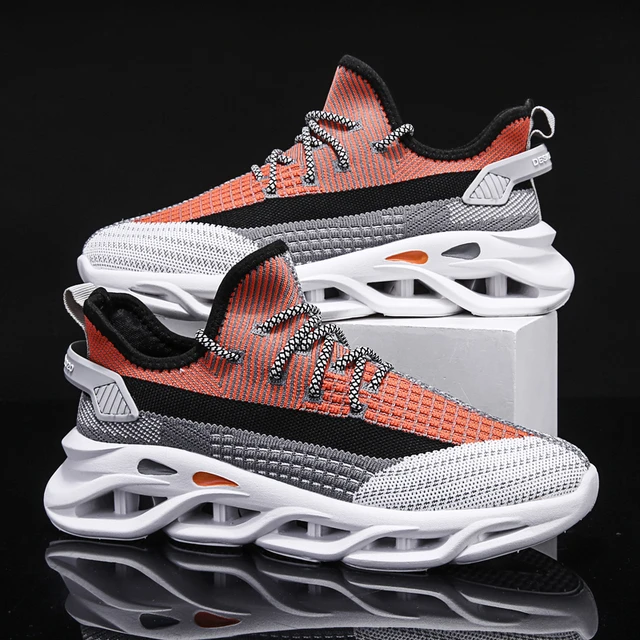 smertestillende medicin Vent et øjeblik samle Shark Design Bottom Sneakers Men Mesh Casual Shoes Men's Trainers Male  Footwear Man Walking Shoes White Shoes Tenis Masculino - AliExpress