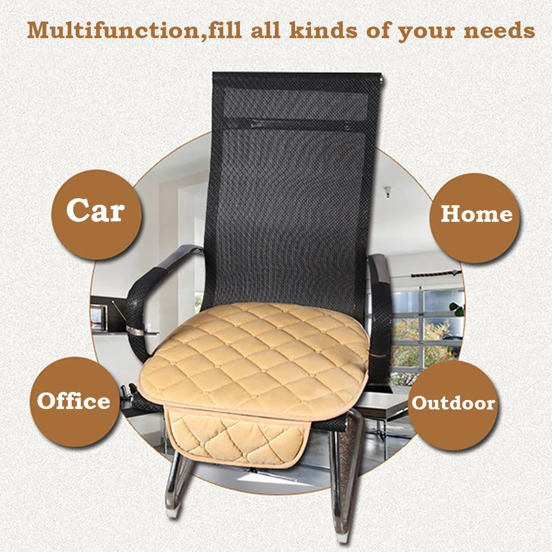 1 шт. Зимний Теплый Бархатный передний чехол протектор на автомобильное сиденье