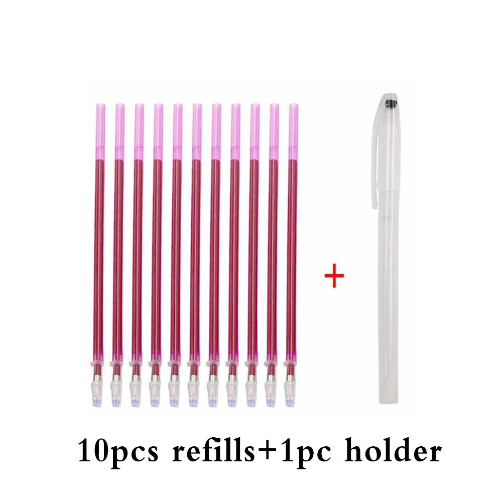 10Pcs Ink Disappearing Fabric Marker Pen Colored Water Erasable Pen For Quilting Fabric Craft DIY Dressmaking Sewing Accessories 