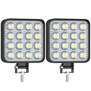 Faro da lavoro a LED per Auto 48 W DC 12/24 volt 6000K bianco universale camion lampadine Auto moto Auto camion accessori fuoristrada