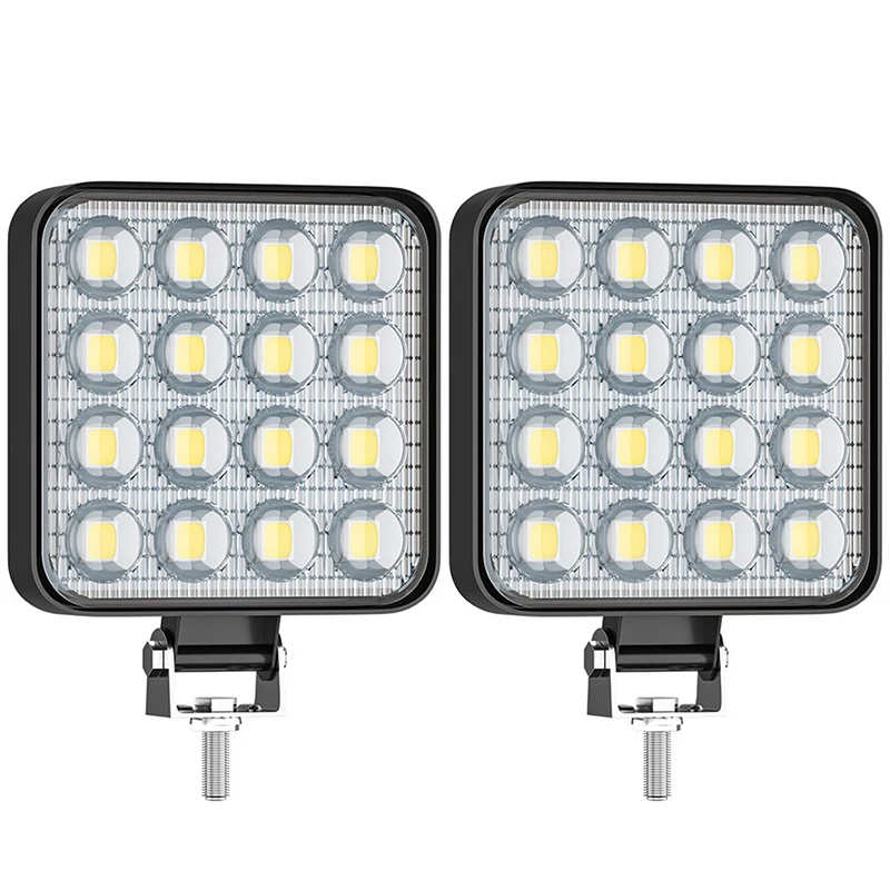Araba LED çalışma ışığı 48 W DC 24 volt 6000K beyaz evrensel kamyon oto ampuller motosiklet otomatik kamyon Off Road aksesuarları