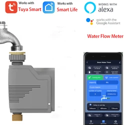 Contrôleur de débit d'eau sans fil Tuya, minuterie de Valve d'arrosage Programmable pour robinet de tuyau d'eau, minuterie d'arrosage intelligente avec Hub Alexa Google 