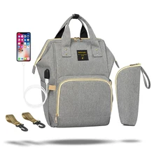 Сумка для подгузников для беременных, водонепроницаемая, модная, для мамы, USB, для ребенка, рюкзак для кормления,, многофункциональная сумка для коляски для мамы