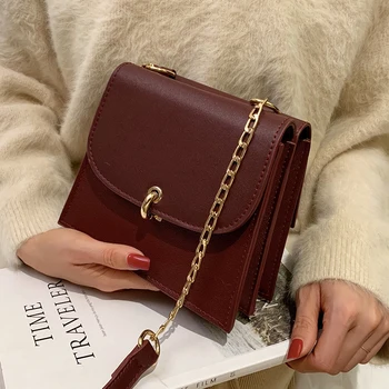 

Simple Small Bag 2019 Hot Saling Winter Vintage High Quality Chain Shoulder Bag Crossbody Bags For Women Phone Bag