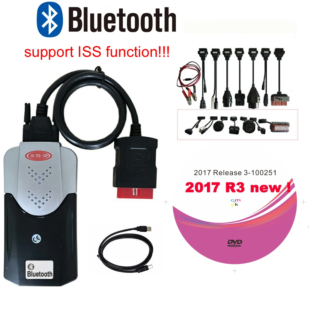 Новинка 2021 диагностический инструмент VCI VD DS150E CDP vd tcs для delphis 2017.R3 Keygen obd2