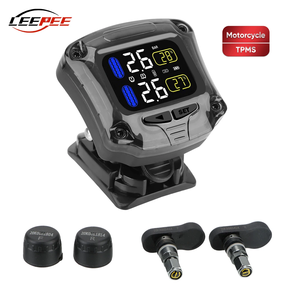 Wireless Tpms Sensors Motorcycle Tire Pressure Monitoring System Tyre