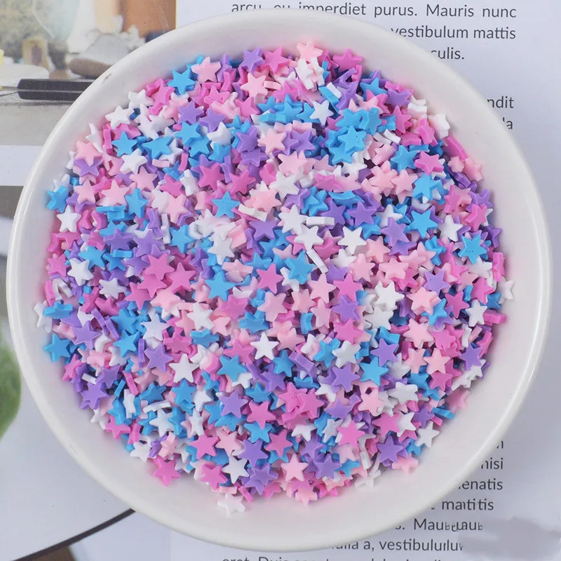 20g Fake Sprinkles For Slime Accessories Clay Mold Filler DIY Fluffy Slime Kit Supplies Chocolate Cake Dessert Mud Toys