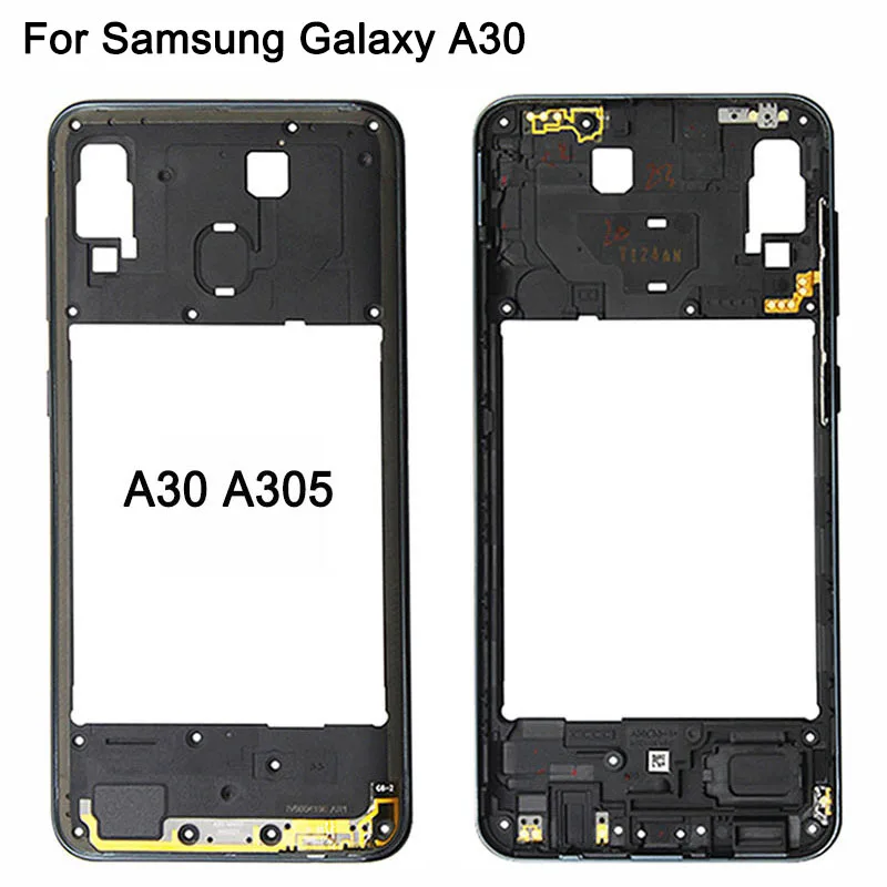 A50 средняя рамка для samsung Galaxy A20 A205/A30 A305/A40 A405/A50 A505 средняя рамка задняя крышка Корпус чехол часть