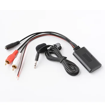 

Car Universal 2RCA Bluetooth Adapter AUX Music MIC Call For Alpine Pioneer Cables Adapters Sockets Accessories
