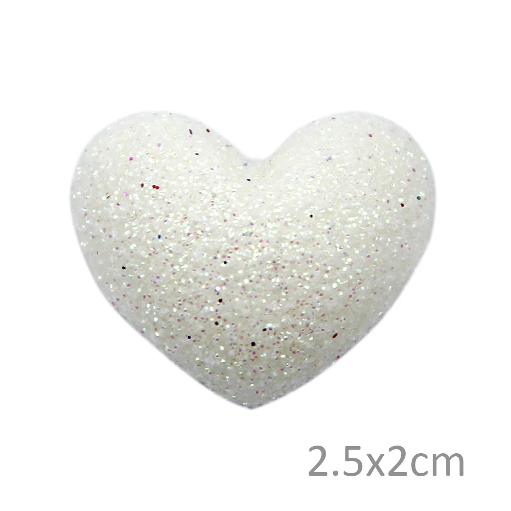 David accessories 25*25*7 мм цветной глиттер полимерные Стразы плоские с оборота, DIY материалы ручной работы для поделок, заколки для волос, аксессуары, 25Yc2394 - Цвет: 1018107003
