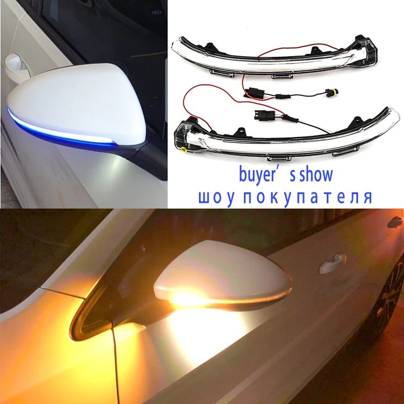 

LED Golf 7 led dynamic light sequential mirror turn signal golf 7.5 gti VII MK7 for Volkswagen touran dynamic indicator