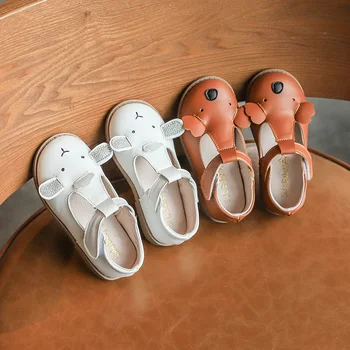 

2020 Spring Girl Shoes Carton T-Strap Velcro For Shoes