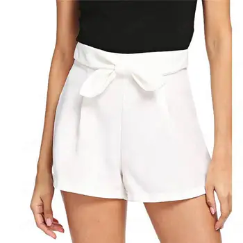 

Women Elegant Shorts 2020 Summer Korea Style Black White Shorts