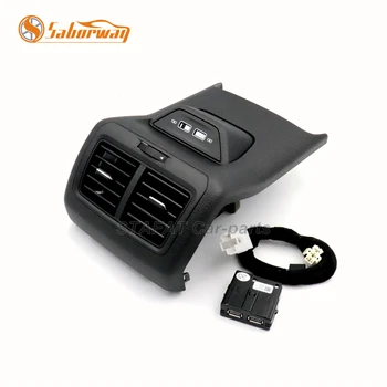

Saborway Rear Air Outlet Vent Trim Frame Assembly Center Armrest With USB For Golf 7 MK7 2013-2017 2019 5GG 864 298B 82V
