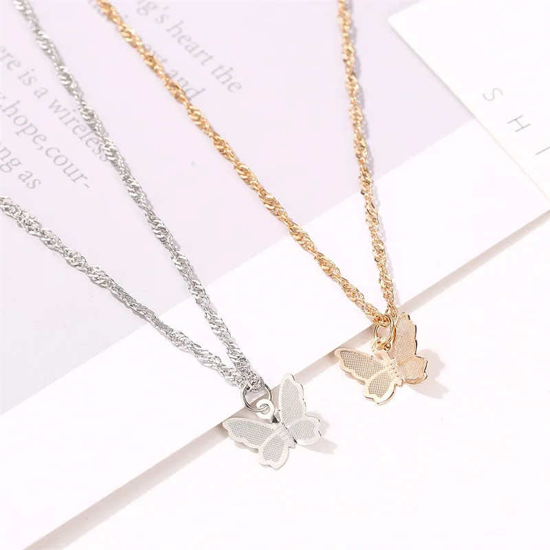 

Chain Necklace Women Necklace Pendants Necklace Butterfly Jewelry Butterfly Necklace for Women Stainless Steel Necklace