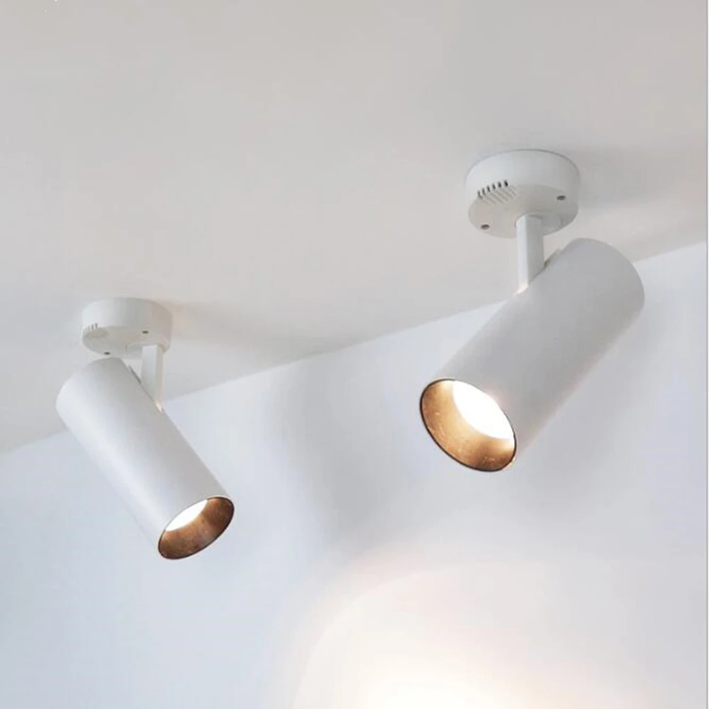 US $12.63 Ceiling Lights Led Spotlight Surface Mounted COB 7W12W20W30W 360 Free Rotation Cob Ceiling Mounted TwoWire Lamp Famliy Store