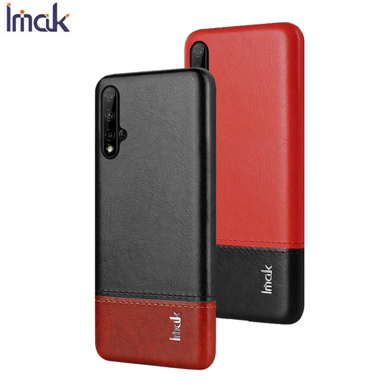 IMAK Для huawei Nova 5 Pro чехол Роскошный кожаный PU чехол для huawei Nova 5 Pro жесткая задняя панель из поликарбоната