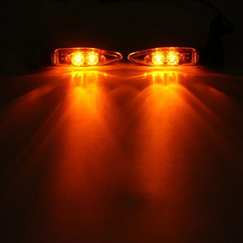 

Plastic Turn Signal Light Yellow Replacement Parts Set Motorcycle Rear