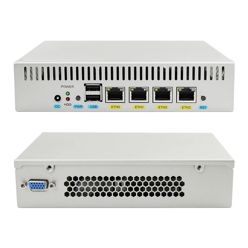 Fanless Pfsense Soft Routing Mini PC: 4 LAN, I3/I5/I7 CPU, Firewall, VPN Router, Gaming, Industrial Office Computer Description Image.This Product Can Be Found With The Tag Names Barebone Mini PC, Computer Office, Fanless pfsense soft routing