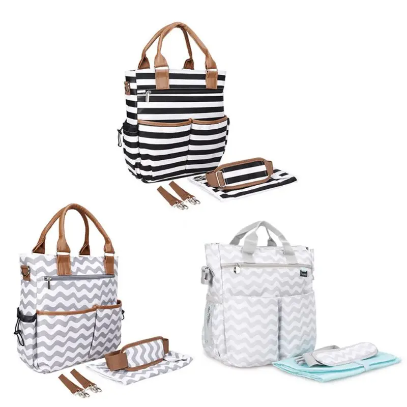 

Baby Nappy Bag Messenger Changing Pad Shoulder Bag Organizer Handbag Tote Fit Stroller 72XC