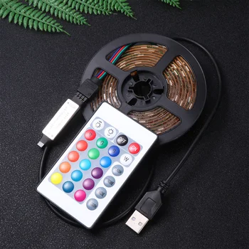 

2 Meters USB Strip Light Remote Control Decorative Strip Lamp Scene Layout Strip Light for Party Stage without Battery