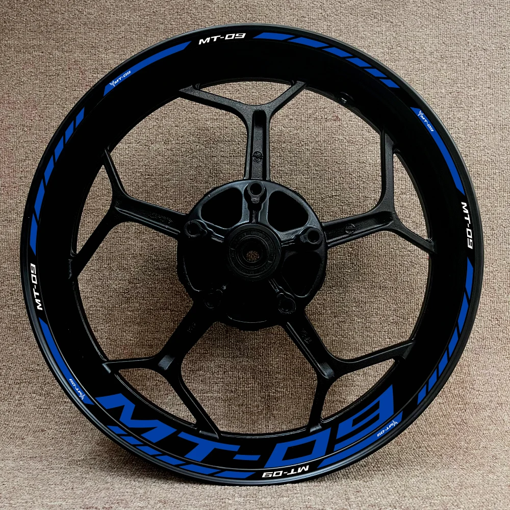 Yamaha Mt09 Motorcycle Wheel Hub MT-09 Decal Modification Full Set Of 17 Inch Rim Reflective Stickers