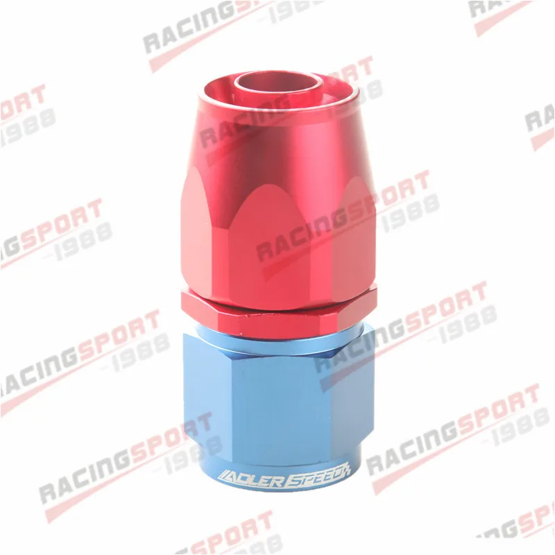 Adler Speed Universal AN4 Straight Oil Fuel Wartelfitting Olie Slang Adapter Kit Zwart/Rood-Blauw/rood-Zwart/Zilver