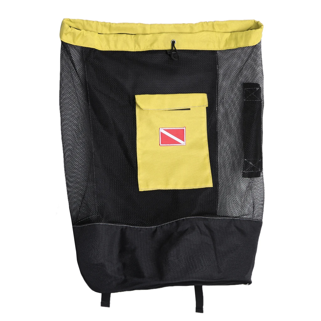 Mesh 400D Oxford Fabric Scuba Diving Snorkeling Mesh Backpack Dive Gear Dry Bag Sack Pack Scuba Diving Mesh Backpack 
