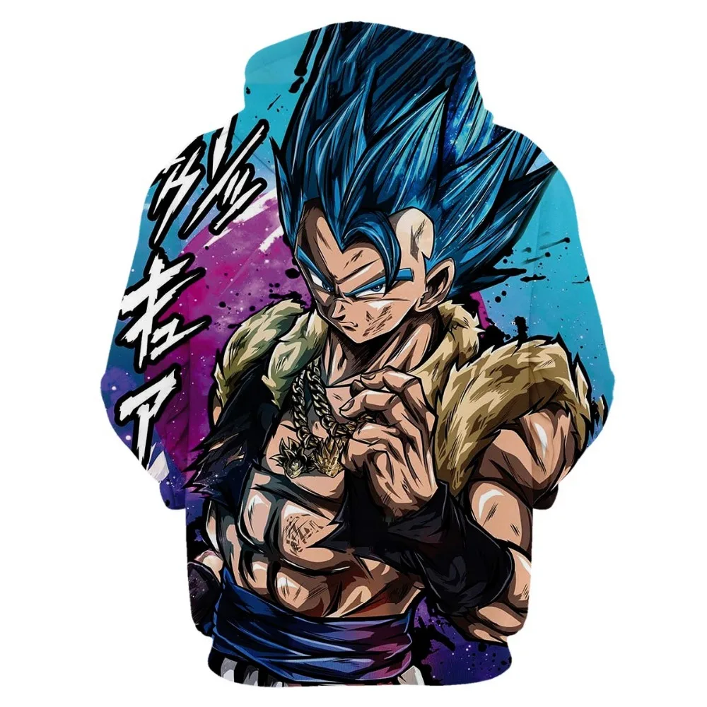 Dragon Ball Z Strong Goku 3D пуловер с капюшоном крутой мужской женский спортивный костюм Толстовка Harajuku свитера большого размера с капюшоном