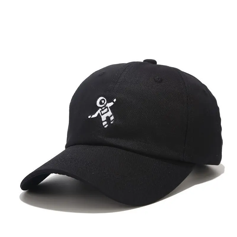 Unisex Embroidered Astronaut Baseball Dad Hat Cotton Men Baseball Cap Hip Hop Summer Women Snapback Hat Bone Wholesale Gift