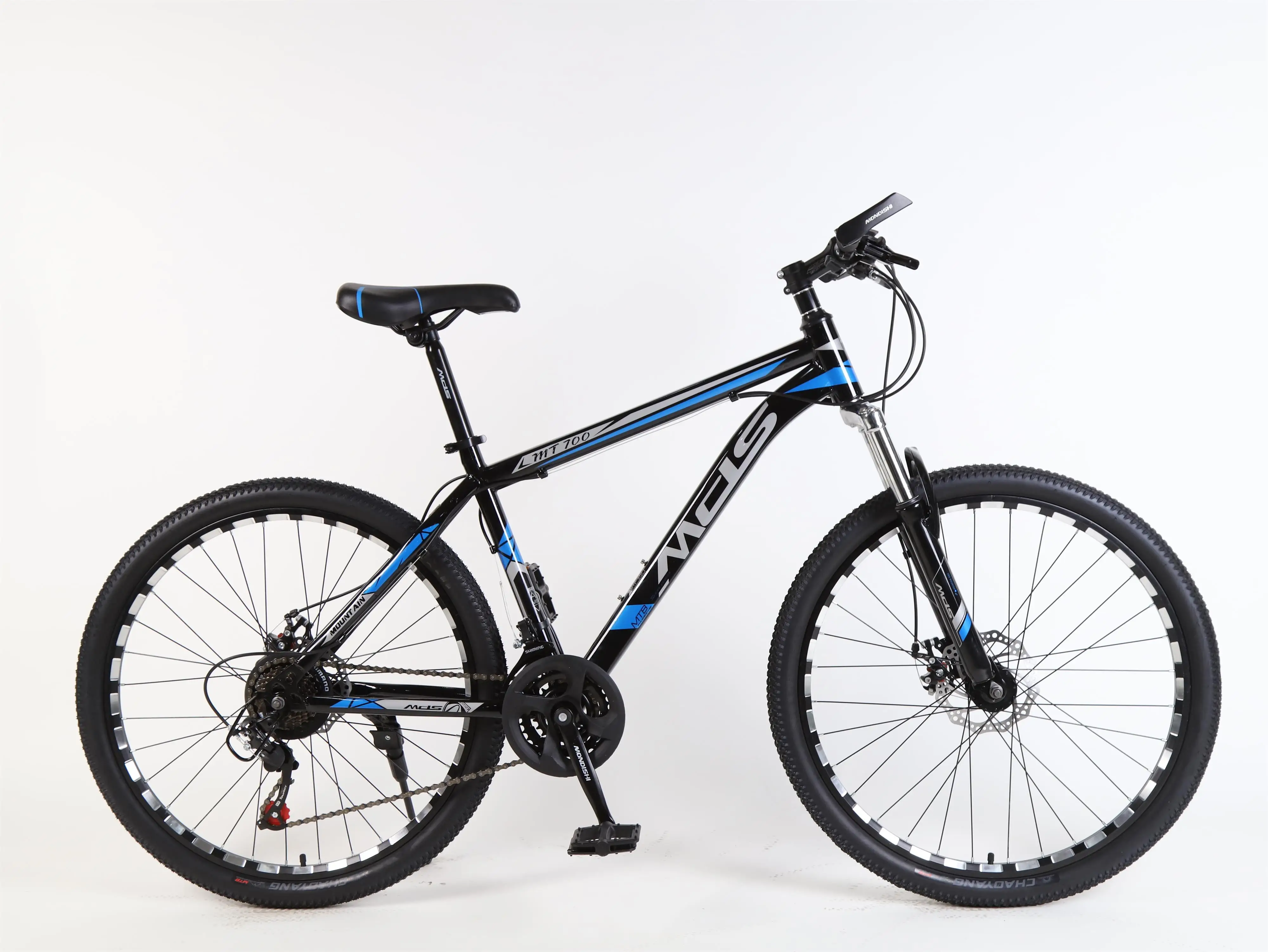 Маундши 2" 26" горный велосипед передняя вилка амортизация - Цвет: Синий