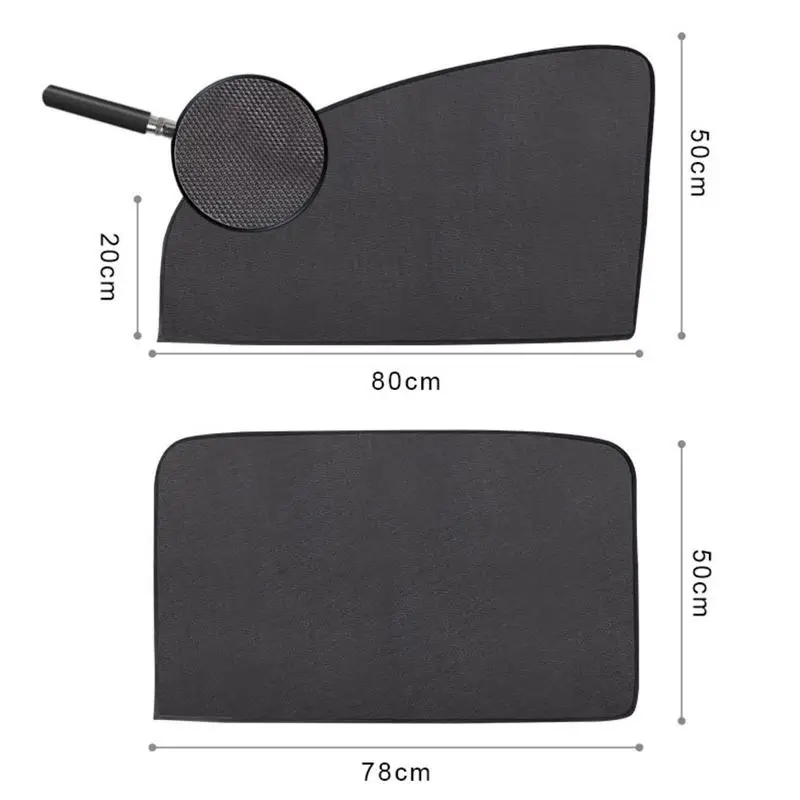 Magnetic Car Sun Shade UV Protection Car Curtain Car Window Sunshade Side Window Mesh Sun Visor Summer Protection Window Film
